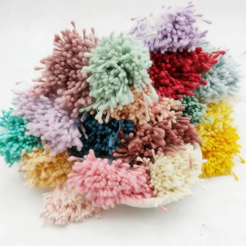 400pcs 2mm Artificial Flower Stamen Mini Pearl Floral Pistil For Wedding Party Home Decoration DIY Accessories