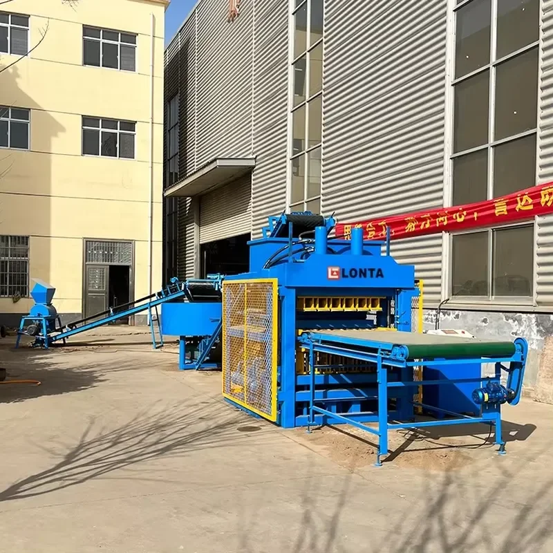 LONTA LT6-10 Block Making Machine Fully Automatic Hydraulic Interlocking Hollow Mud Earth Soil Clay Brick Making Machine