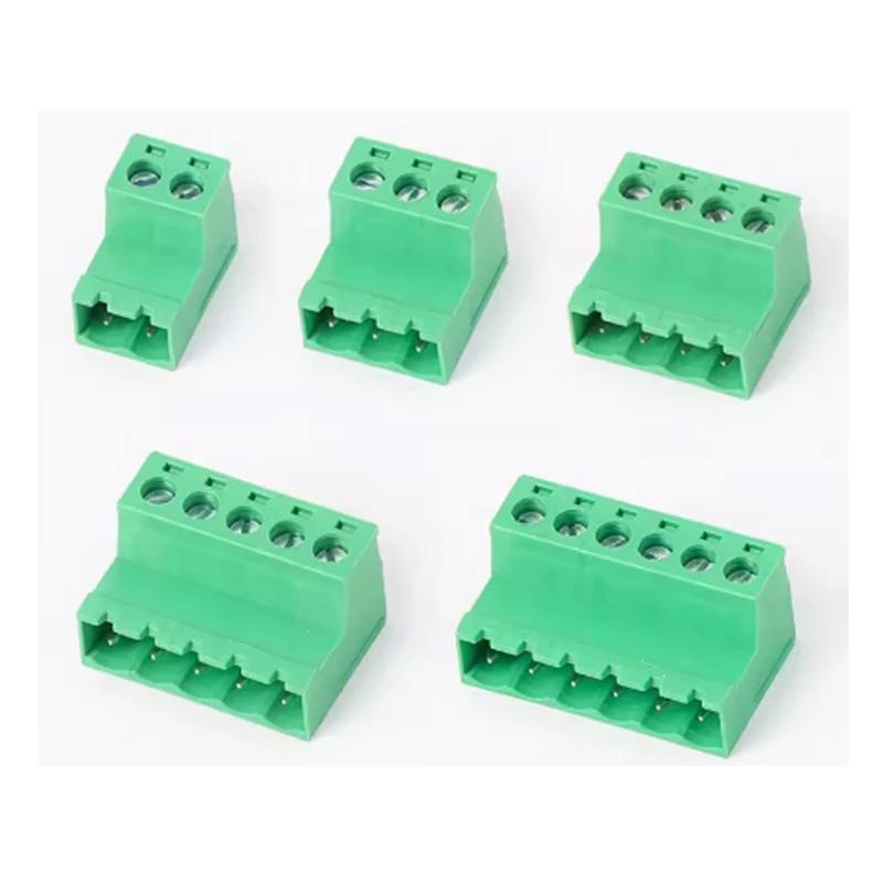 (10 Pieces) 2EDGRK 5.08 2P - 24P male female plug-in quick wiring terminal pair with pin socket green connector 5.08mm JM 2EDGKP