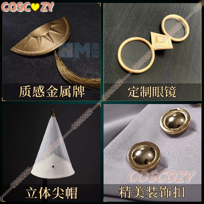 High Quality Witch Hat Atelier Anime Qifrey Cosplay Costume Wig Convention Halloween Christmas Party Cloak Top Pants Hat Outfit - view 4