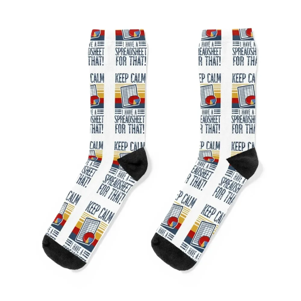 Keep Calm, I have A Spreadsheet for That! Socks Toe sports shoes Luxury Woman Socks Men's