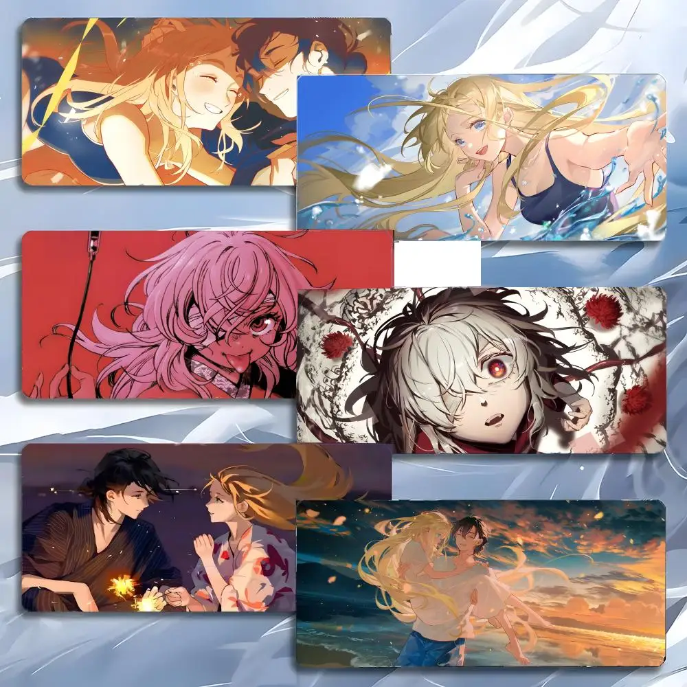 time loop anime S-Summertime Rendering Mouse Pad Mousepad Large Gaming LockEdge Thickened PC Table Desk Mat
