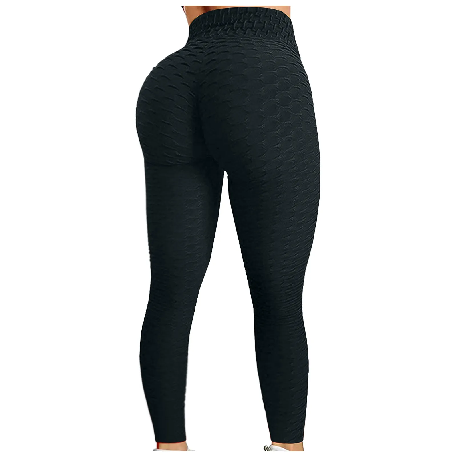 Women\'s Bubble Hip Lifting Exercise Fitness Running High Waist Yoga Pants