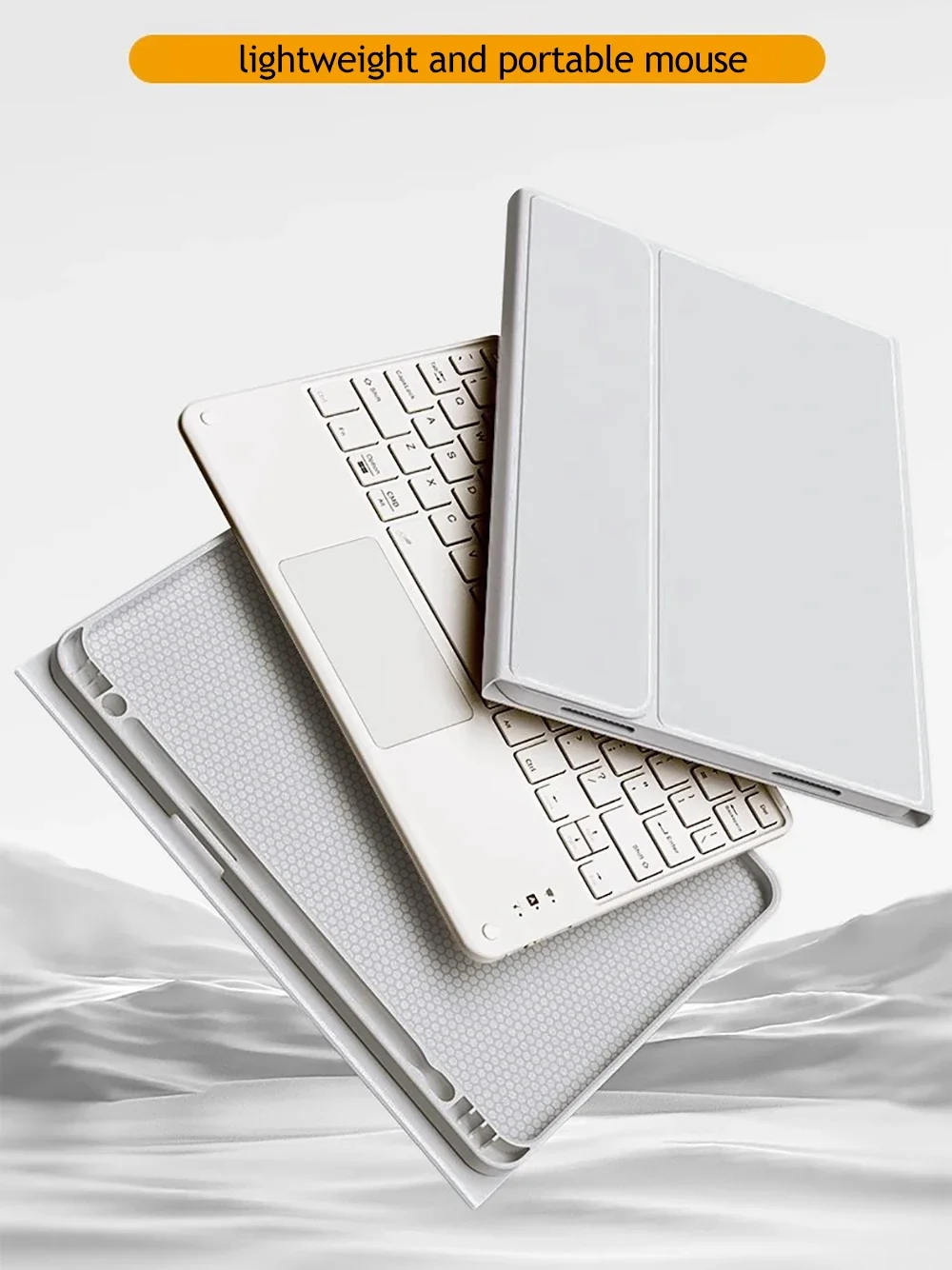 حافظة لوحة مفاتيح وماوس جديدة لجهاز iPad A16 من الجيل الحادي عشر لعام 2024-2025 لجهاز iPad Air M3 M2 11/13 بوصة Mini7 A17 Pro M4 Funda غطاء لوحي مغناطيسي #6