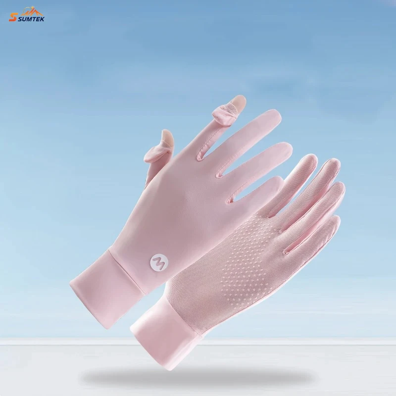 

Summer Sun Gloves for Women UV Protection Driving Quick-Dry,Non-Slip Touchscreen Compatible with Breathable Mesh for Outdoor