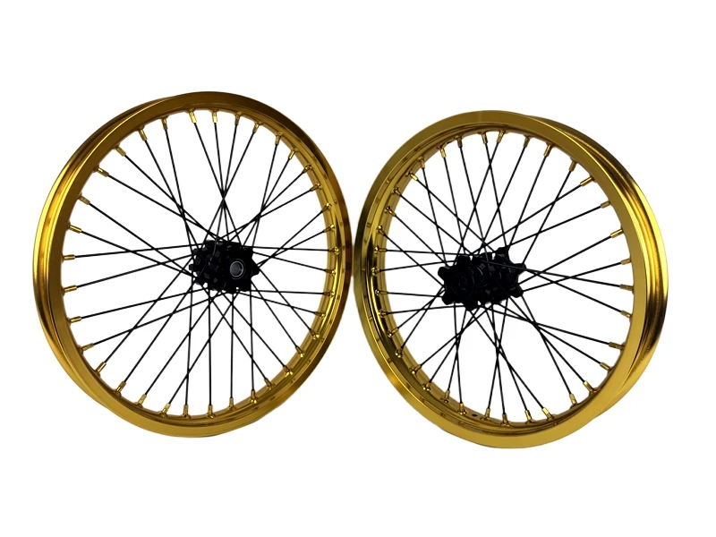 

Hot-selling Fit for E Ride Pro 3.0/SR Wheel Set 17 Gold Wheels Rims Set Electric Dirt Bike Wheels