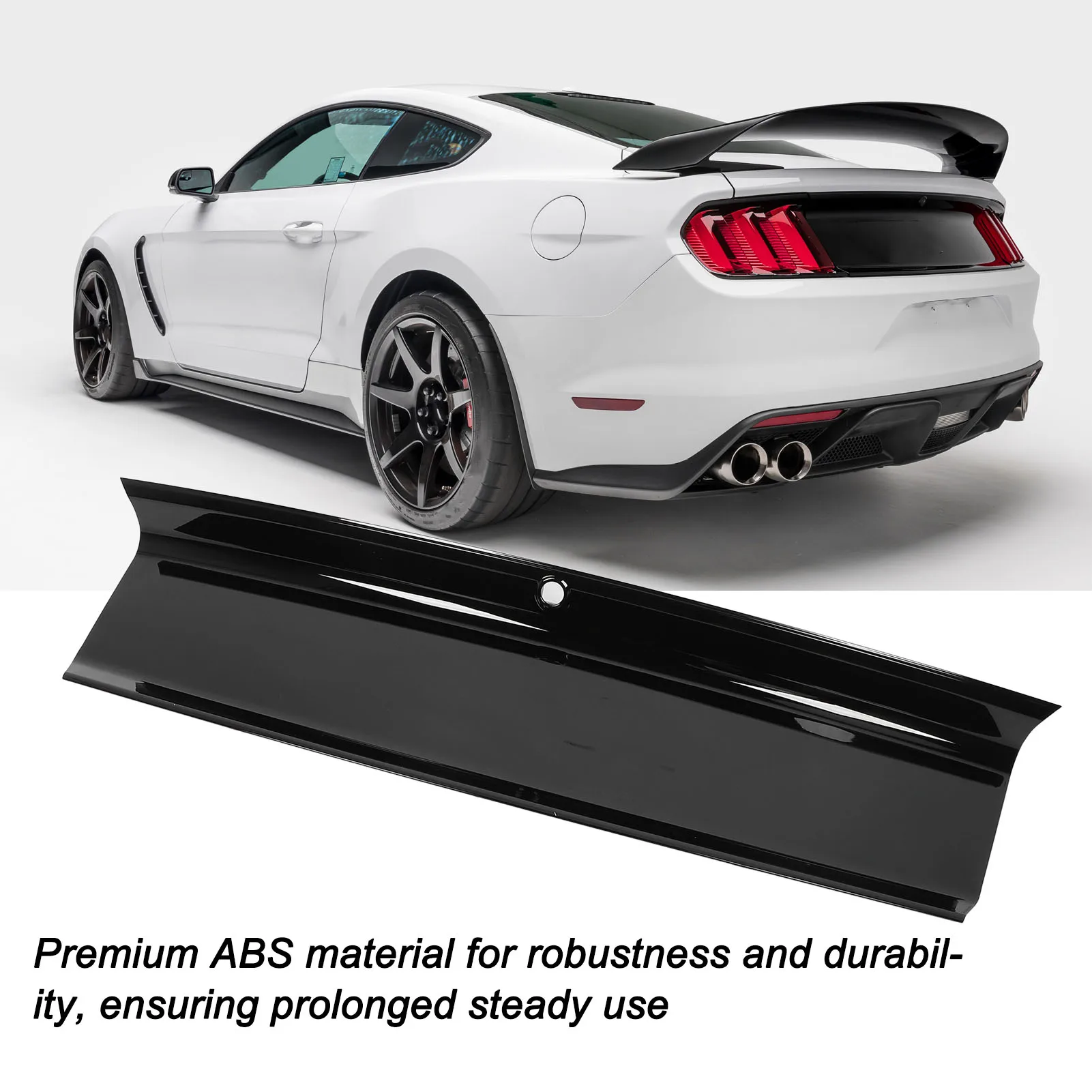 

Rear Decklid Panel Trim Trunk Rear Center Cover Trim Panel Easy Installation Anti Glossy Black for 2015 To 2023