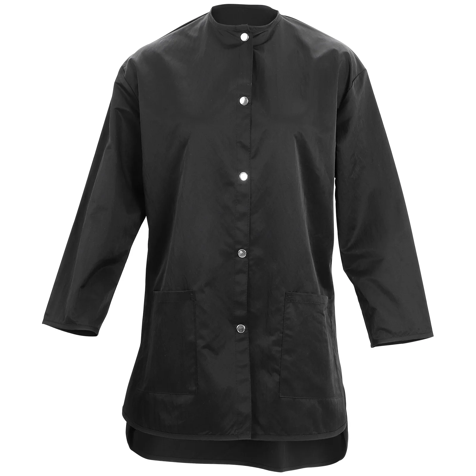 Uniforme de trabalho preto de manga longa, durável, premium, poliéster, salão de beleza, traje de trabalho, cabeleireiro, roupas de trabalho, secagem rápida