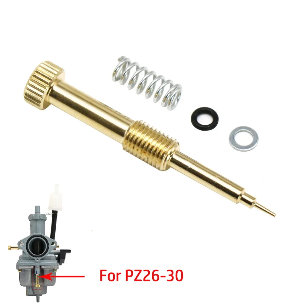 1set Metal Motorcycle Carburetor Air Adjusting Screw Idle Mixture Fuel Ratio Screw For PZ26 PZ27 PZ30  Mixture Fuel Ratio