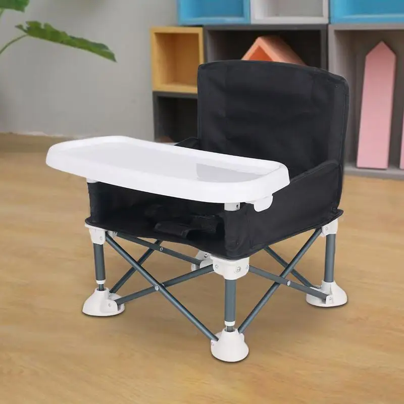 Silla de comedor para bebé, asiento elevador portátil de viaje, plegable para niños con silla de alimentación, asiento de playa al aire libre, suministros de muebles para bebé