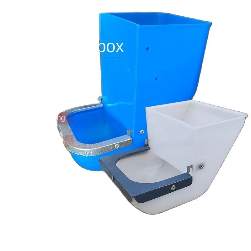 5PCS rabbit food box increases rabbit food box, rabbit cage box, three-and-three-sided anti-scraping plastic trough for breeding