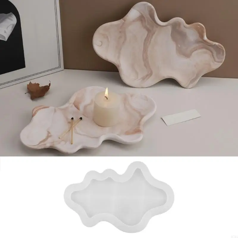 

97BA Waves Tray Molds Creative Tray Silicone Mould Epoxy Resin Molds Crafting Molds