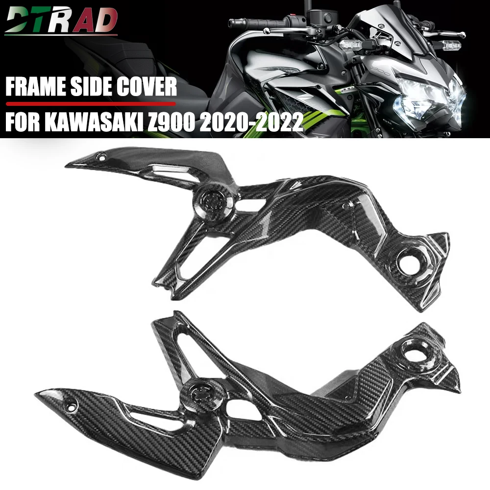 

For KAWASAKI Z900 2020-2022 Carbon Fiber Body Frame Covers Engine Side Panels Fairing Kit Motorcycle Modified Parts Twill Gloss