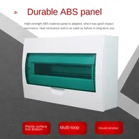 Meilan Mcb Distribution Box for Household Light Air Switch Lighting Indoor Electrical Enclosure Box(Plastic Cover And lron Base)