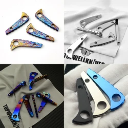 5 Colors Custom Knife Titanium Back Spacer Backspacer For Genuine Spyderco C81 Paramilitary2 Para2 Knives Blade Protect DIY Part