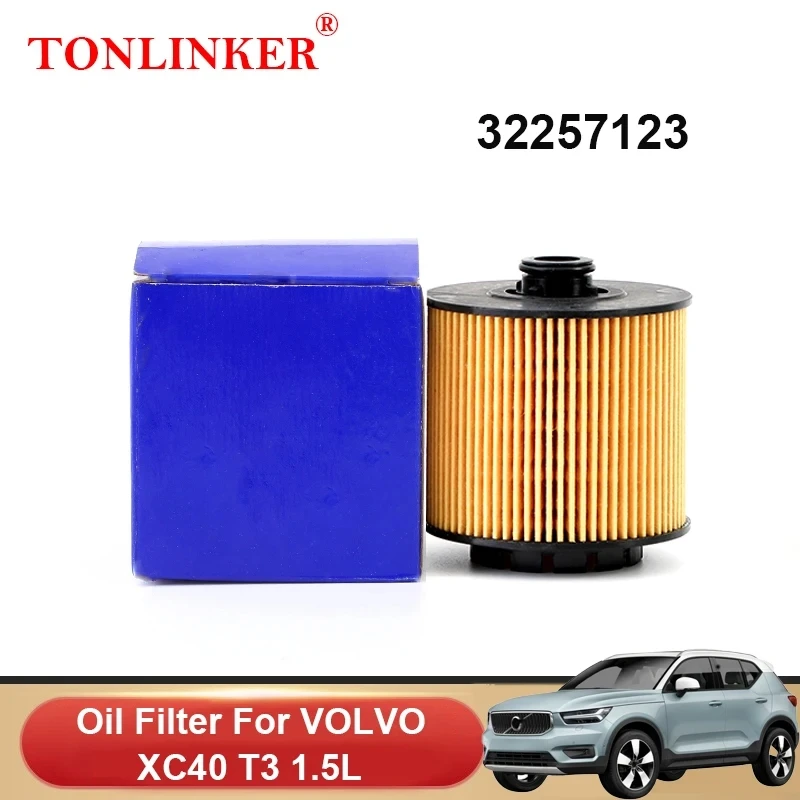 

Масляный фильтр TONLINKER 32257123 для VOLVO XC40 1,5 T3 2020 2021 2022, высококачественный масляный фильтр, автозапчасти, автомобильные аксессуары 32257013