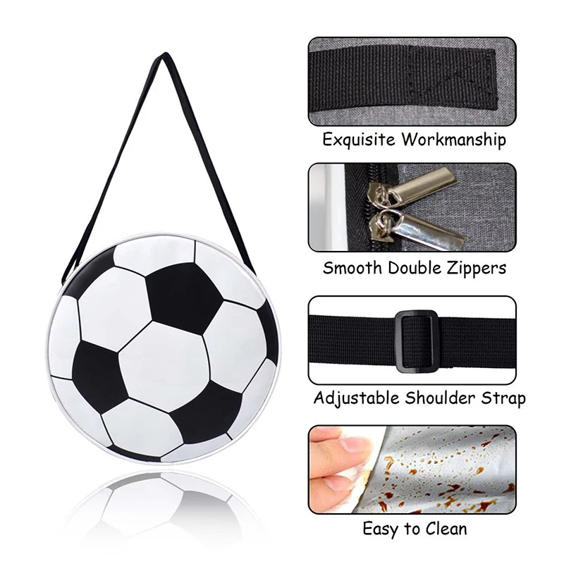 Portable Football Insulation Bag Cooler Shoulder Bag Lunch Bag Multifunctional Bag Ice Picnic Box Oxford Waterproof Camping Bag