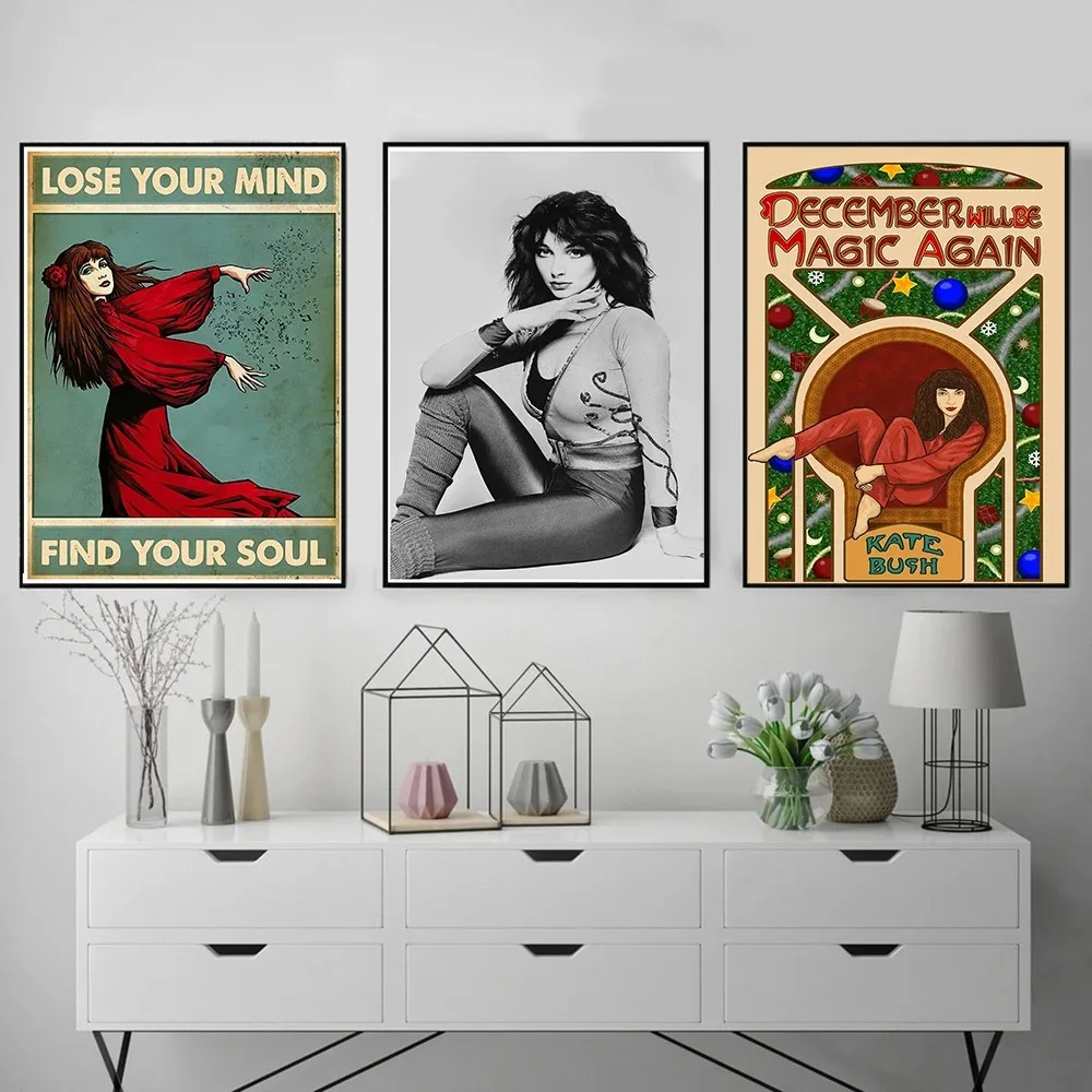 Kate Bush Abstract Poster Love Music Singer Retro Fashion Print Art Wall Canvas Painting Living Room Bedroom Home Decor Picture