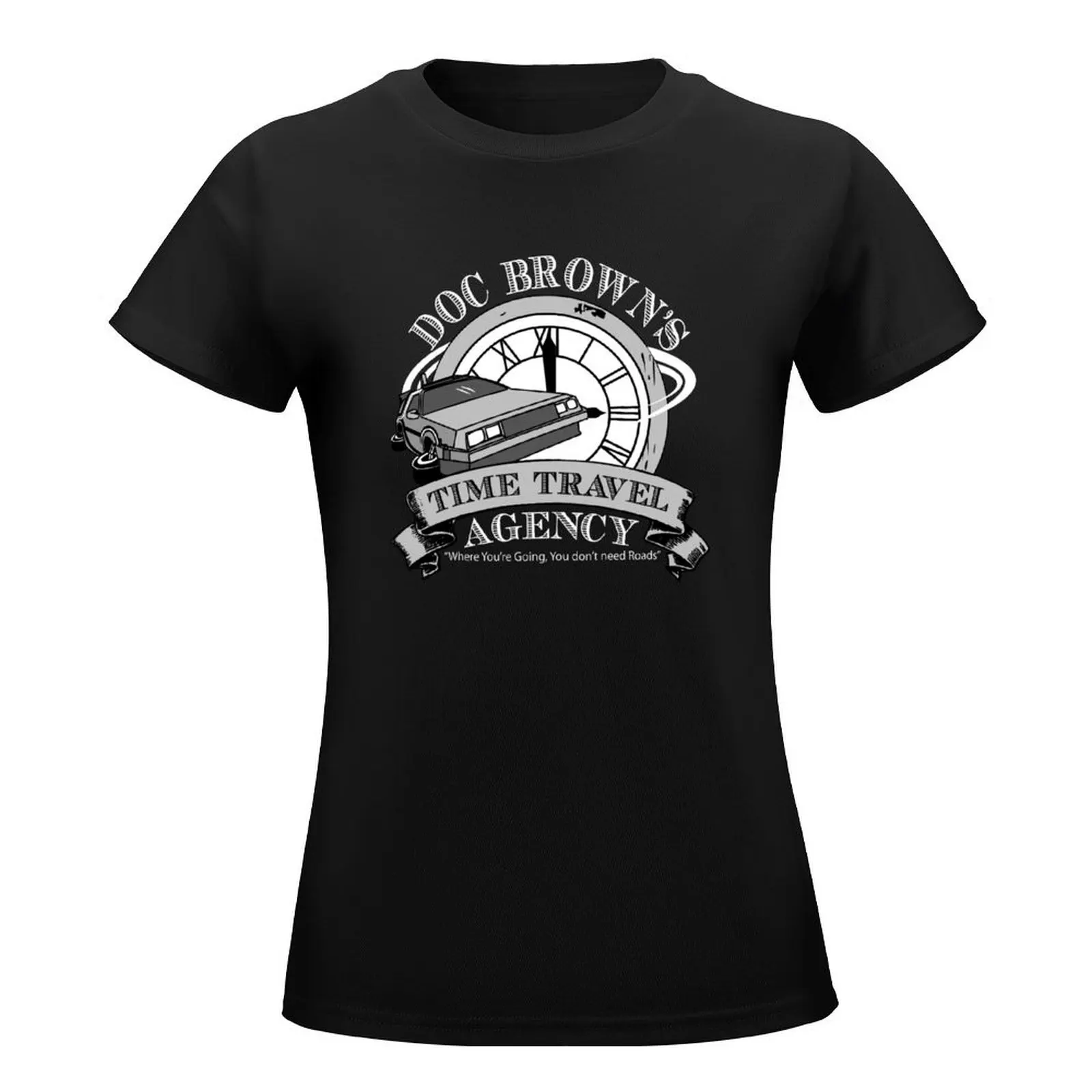 Doc Brown's Travel Agency T-Shirt plus size tops female spring clothes Women 2024