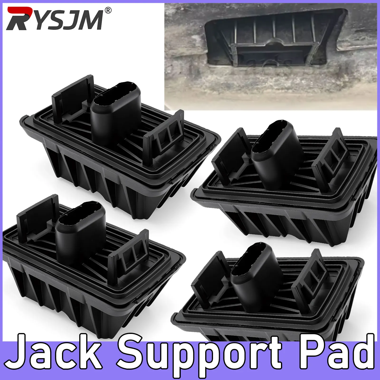 1-4 Stück Wagenheber-Stützpunkt-Pad Unterbodenheber-Stecker Hebeblock 51717065919 für BMW E60 E61 01-10 5er-Serie X3 F25 X4 F26 Zubehör