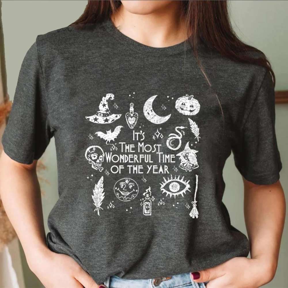 It\'s The Most Wonderful Time of The Year Tshirt Spooky Shirts Halloween Witch T Shirts Halloween Pumpkin Merch Halloween Gift