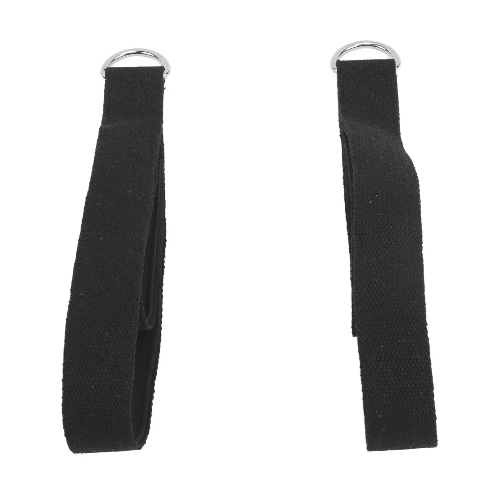 2PCS Practical Anti Slip Pilates Double Loop Straps Soft Padded D-Ring Fitness Exercise Straps Pilates Straps Yoga Exercise