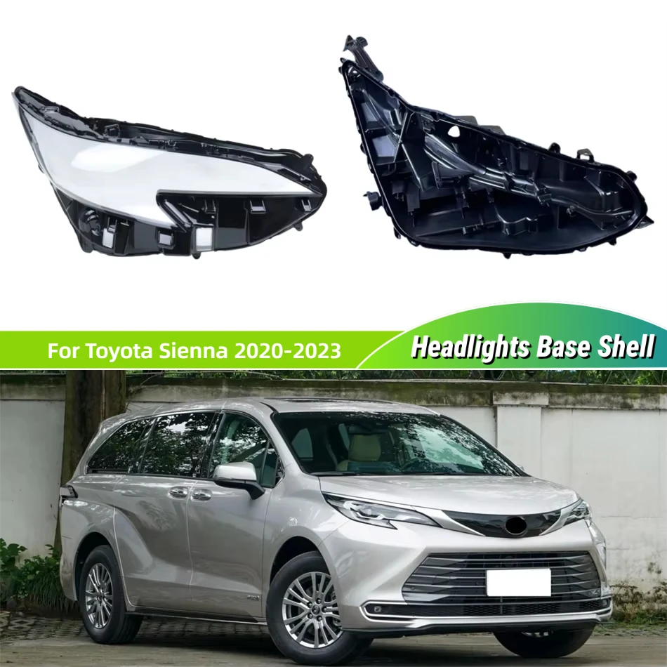 

For Toyota Sienna 2020 2021 2022 2023 Auto Accessory Car Base Head Lamp Shell Rear Housing Lamp Cover Headlamp Shell
