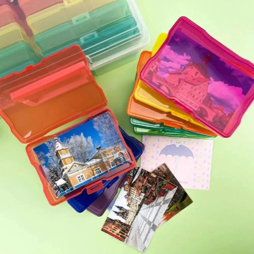 Memory Preservation Box Storage Box Compact Transparent Photo Storage Cases with Strong Load-bearing Capacity Portable for Craft