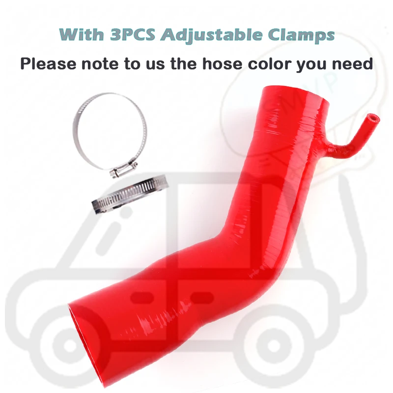 1PC Car Silicone Air Intake Inlet Hose For MTC MOTORSPORT 2009-2016 AUDI S4 S5 3.0L TFSI V6 B8 2009 2010 2011 4PLY Gloss Black