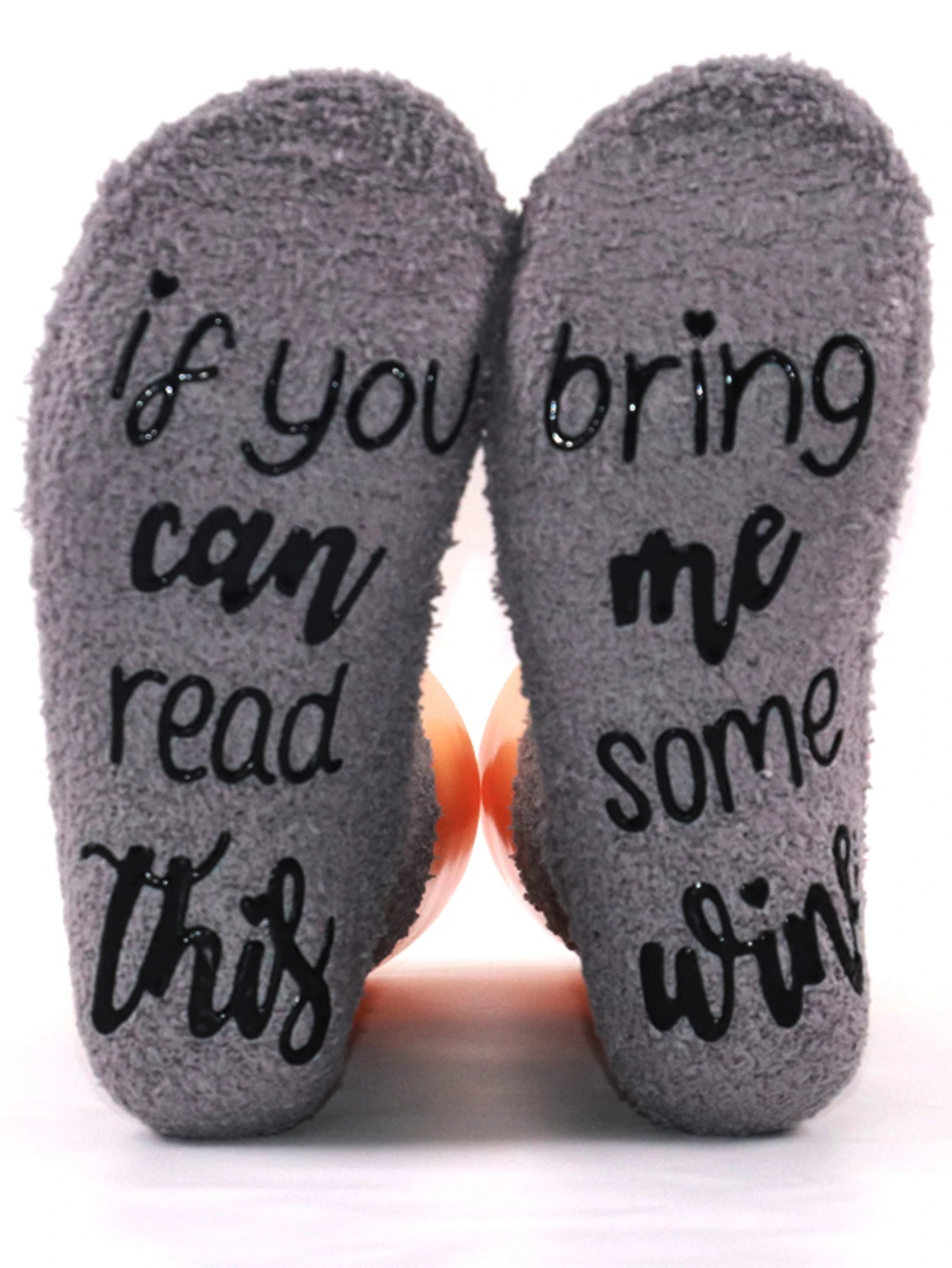 Jika Anda dapat membaca kaus kaki ini karang bulu kru kaus kaki huruf antiselip lantai kaus kaki wanita musim dingin