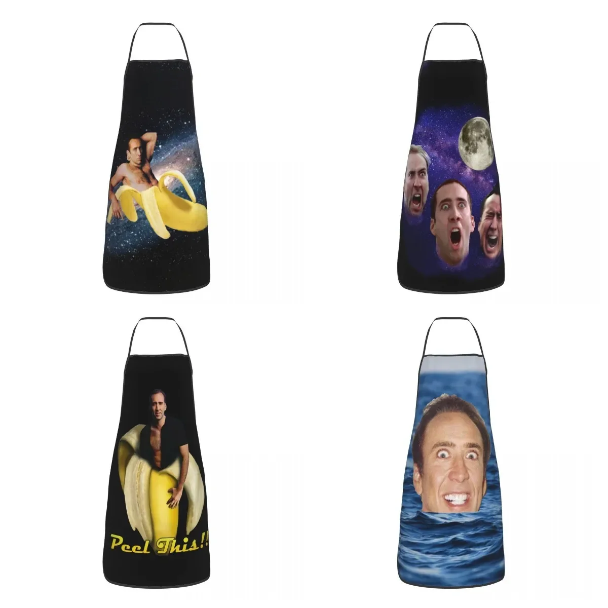 

Унисекс, нагрудник Николаса в форме банана, фартук для взрослых, женщин, мужчин, шеф-повара, кухня, кухня, готовка, пространство для выпечки