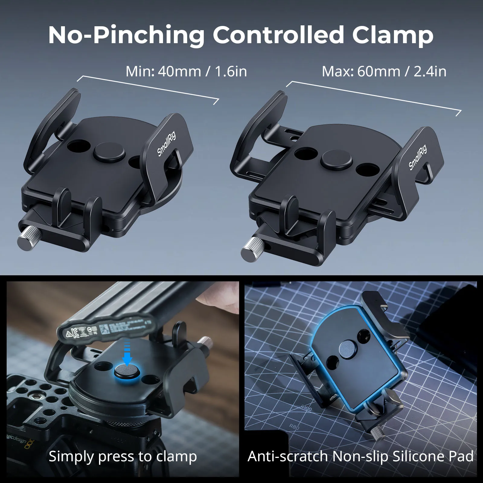 مشبك تثبيت عالمي من SmallRig لـ SSD الخارجي مع الأحذية الباردة/طرق التثبيت MagSafe لهاتف Samsung T5 T7 SSD SanDisk 5196