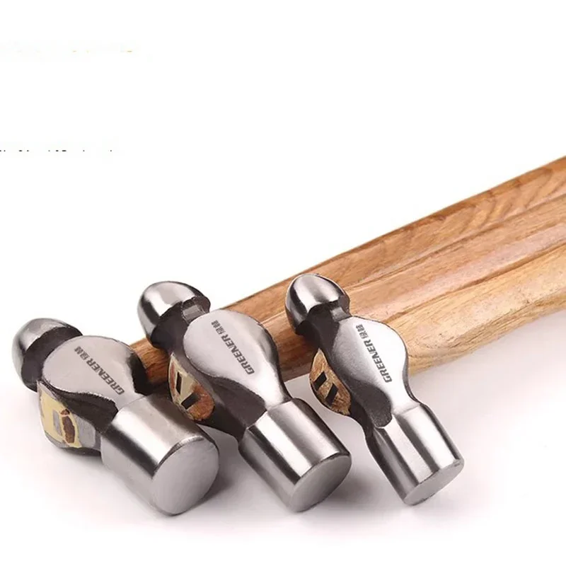 Round Handle Head Household Wooden Iron Nail Steel Walnut Hammer Hammer Small Percussion