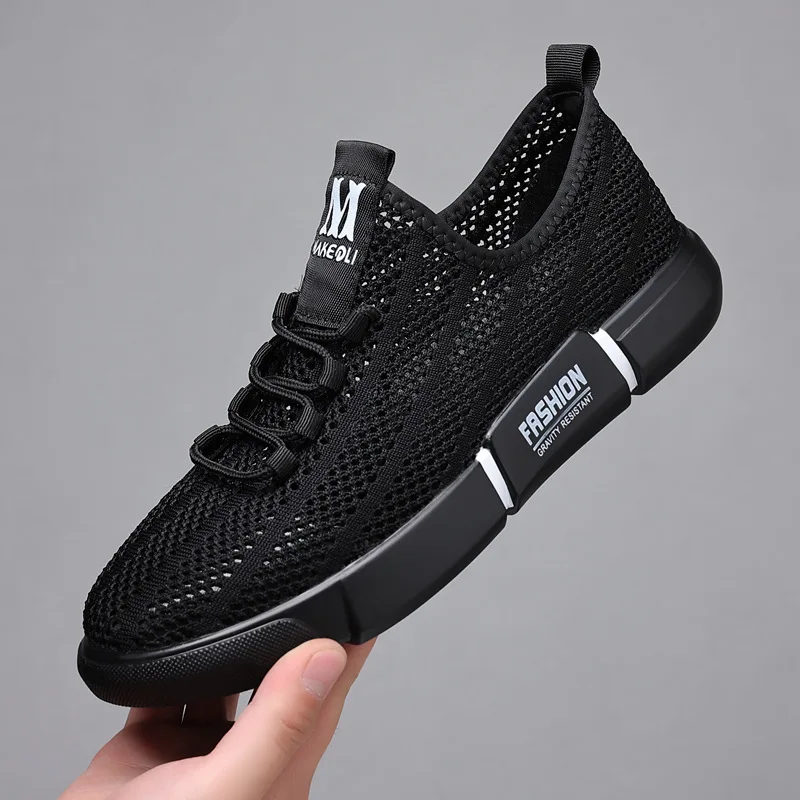 Men Mesh Sneaker Slip On Walking Shoes Breathable Sports Shoes by04