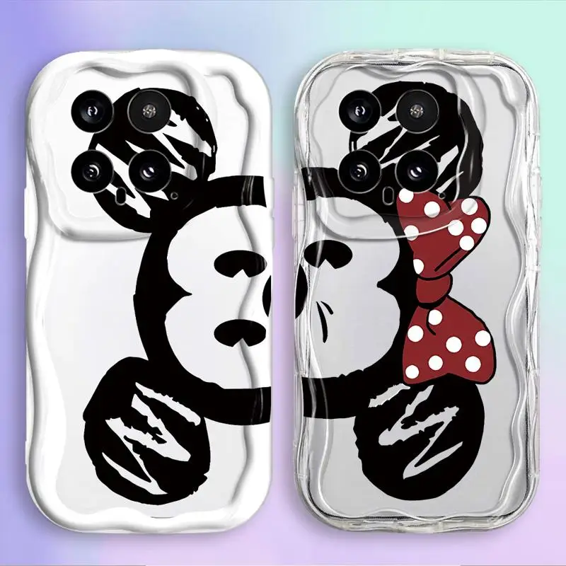 Coque de téléphone Curly Wave pour Xiaomi POCO Bery X5 NDavid F4 MI 12 12T 11 Redmi 10 9T 9C 9A, coque mignonne, Minnie Mouse