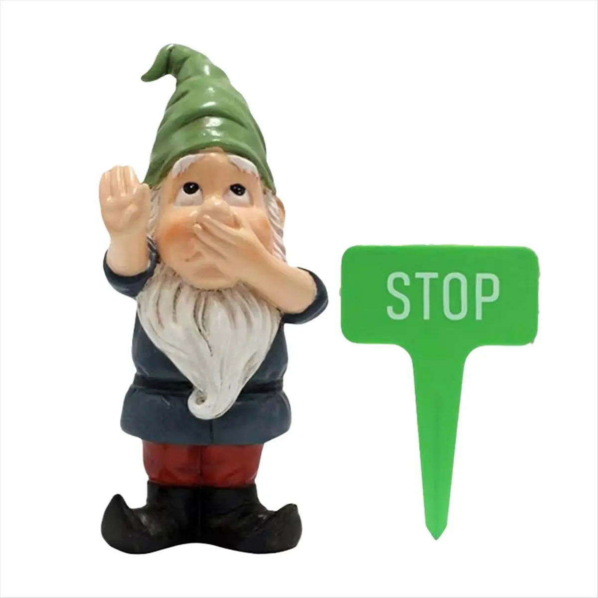 A32I Gnome Statue Resin Outdoor Gnomes Lawn Decoration Yard Art Garden Decor Outdoor Decorations for Patio Sidewalk