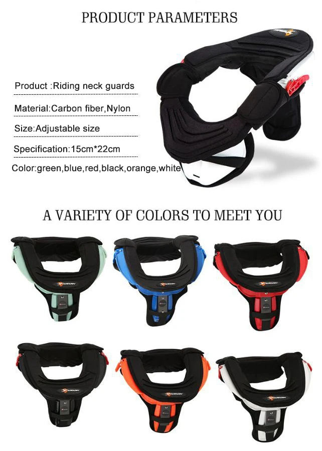 adjustable size motocross Racing neck Guards riding Sports motorcycle karts Pillow Neck protection pads