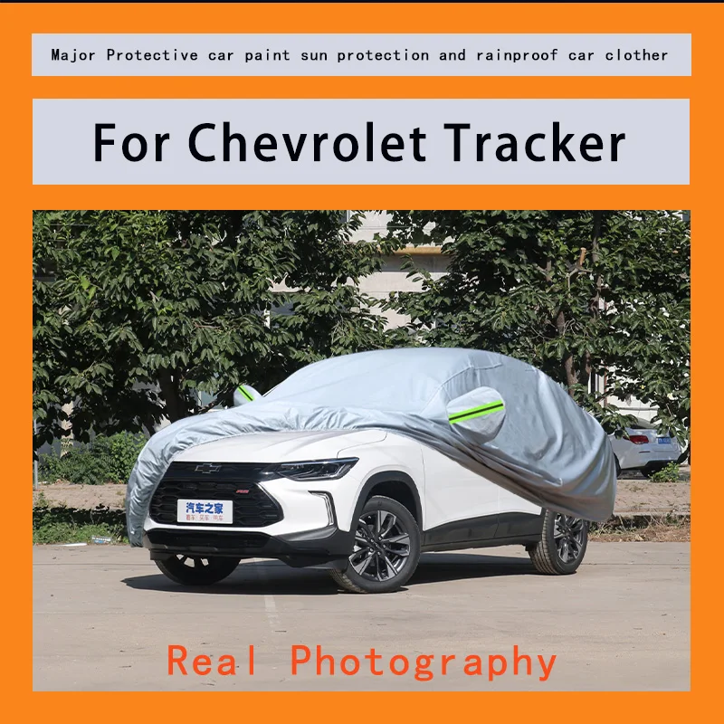 

﻿﻿For Chevrolet Tracker Car Covers Outdoor Waterproof Dustproof Sun Rain Snow Protection Thick Oxford Cloth Full Outer Cover