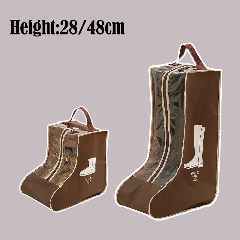 Wasserdichte Schuh-Aufbewahrungstasche, tragbar, staubdicht, für High Heels, kurze Stiefel, lange Schuhe, Reißverschlusstasche, feuchtigkeitsbeständig, Heim-Organisierungswerkzeug