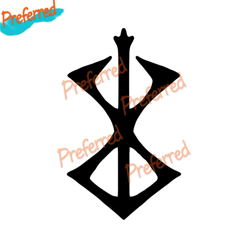 Berserk Rune Car Sticker High Quality Vinyl Decal, Car/truck Ship/Surf Camper /laptop and Toolbox/ Motorcycle and Helmet