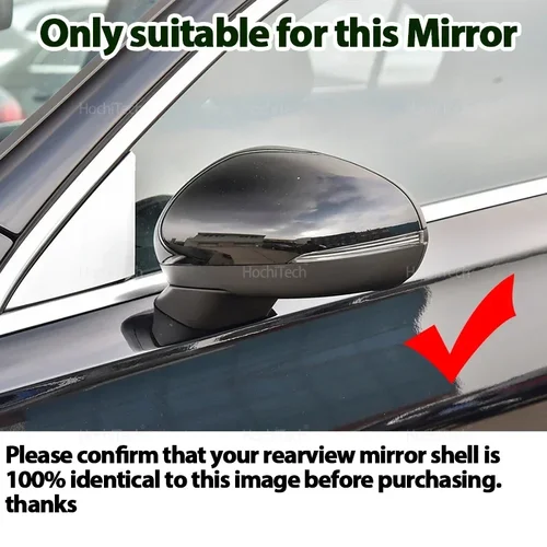 Imagen 2 del producto Para mercedes-benz W177 V177 C118 X118 2018-2023 fibra de carbono negra puerta de visión trasera de coche ala cubierta de espejo lateral tapas carcasa