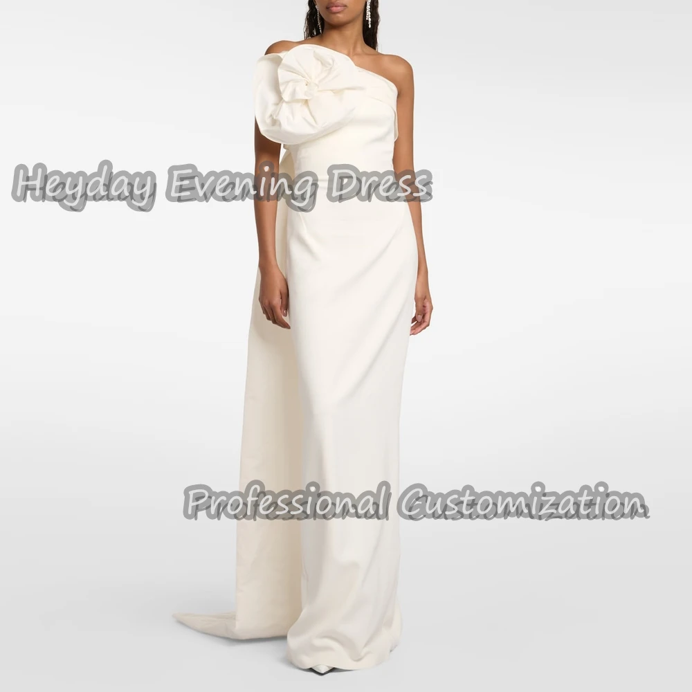 

Heyday Strapless Saudi Arabia Sleeveless Straight Prom Gown Crepe Floor Length Sexy Elegant Evening Party Dress For Women 2024