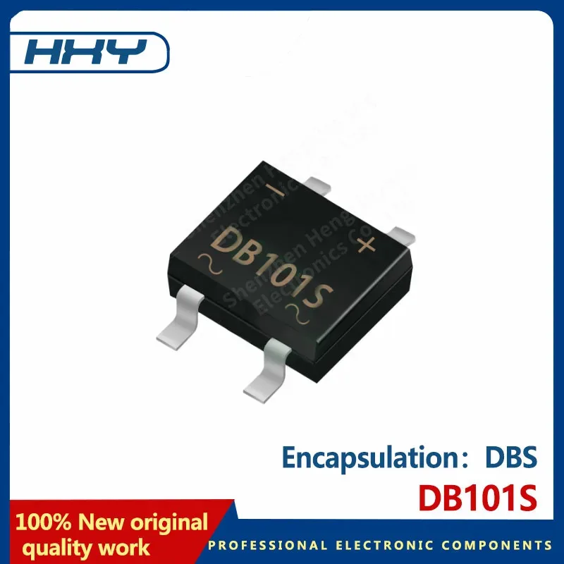 

10PCS DB101S DBS package 50A 50V single-phase glass passivated bridge patch