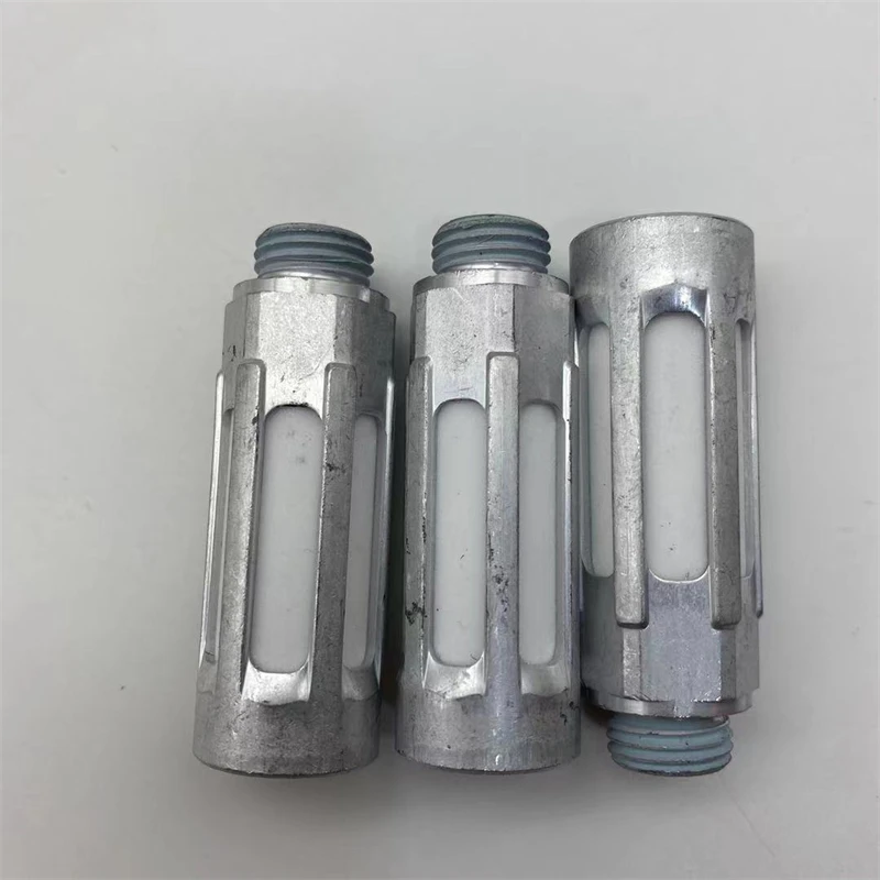 

10pcs All-metal aluminum muffler U-1/4-B 6842 G1/4 threaded interface