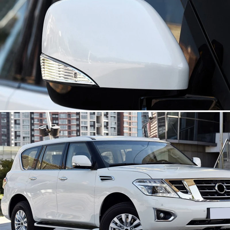 Dedicated to Nissan Patrol Y62 Rearview Mirror Cover Nissan Patrol Sexe Rear-View Mirror Shell Turn Signal Modification