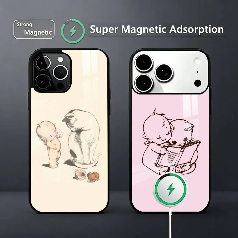 Cartoon Cute K-Kewpies  Phone Case For iPhone17,16,15,14,13,12,11 Plus,Pro Magnetic Supports Magnetic Wireless Charging