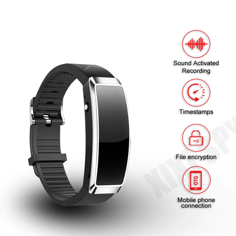 

Диктофон с активированным диктофоном, скрытый шпион Профессиональный Маленький проигрыватель с мини звуком, микро цифровым прослушиванием и записью звука