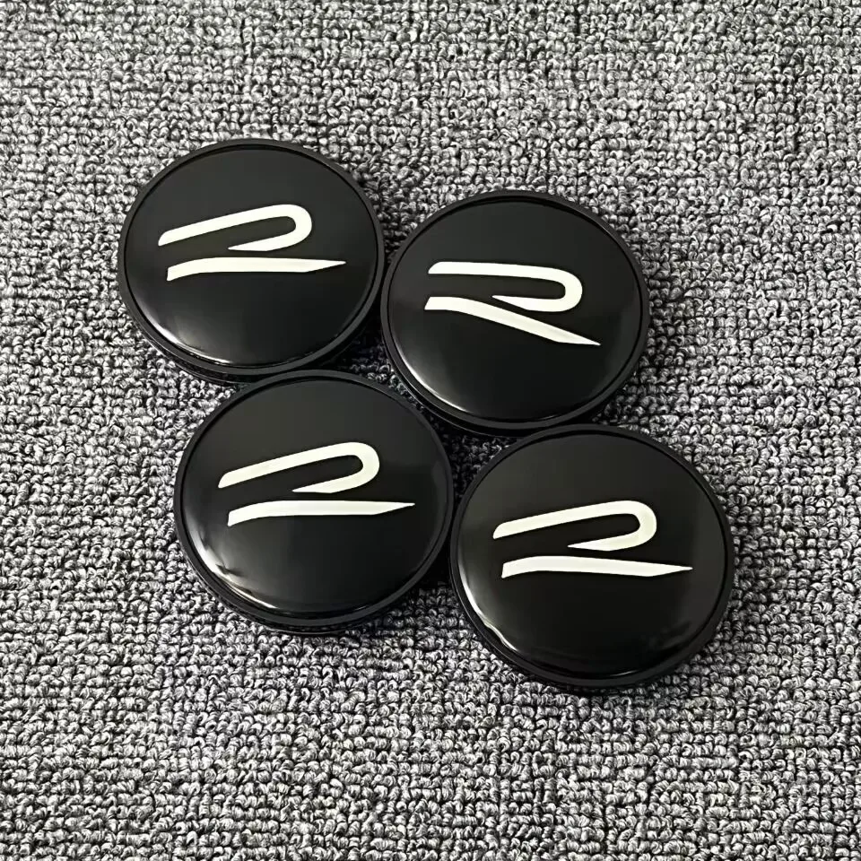 R Logo Car Emblem Wheel Center Hub Cap Accessories For Volkswagen VW GTI Rline Polo Golf MK8 Passat Magotan Tiguan Jetta CC Bora