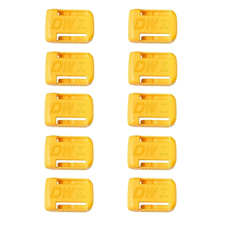 10Pcs Battery Holder for Dewalt 18V 20V Wall Mount Battery Dock Holder for Dewalt Tool 18V-60V Battery Storage Holder