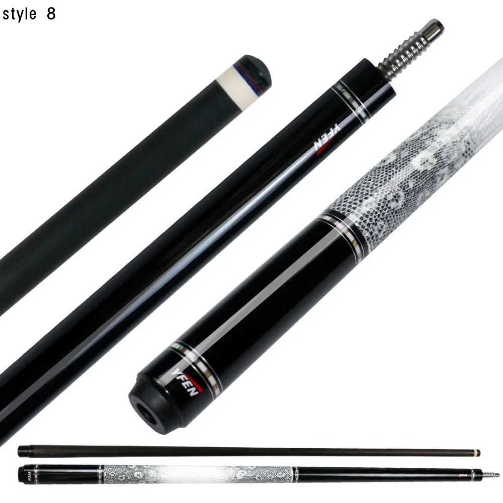 YFEN 58 Inch Carbon Fiber Billiard Pool Cue Stick Multi-Styles